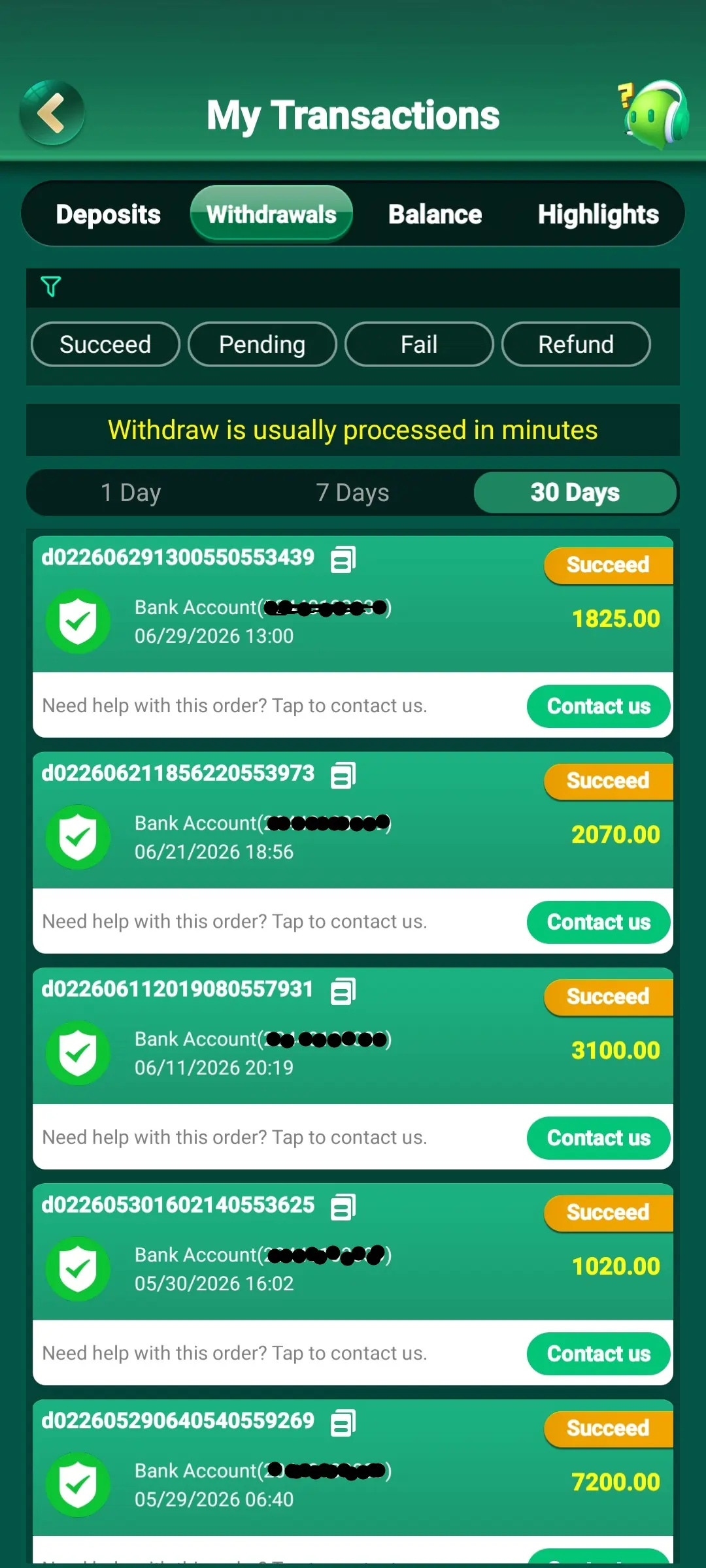 Wallet Withdrawal